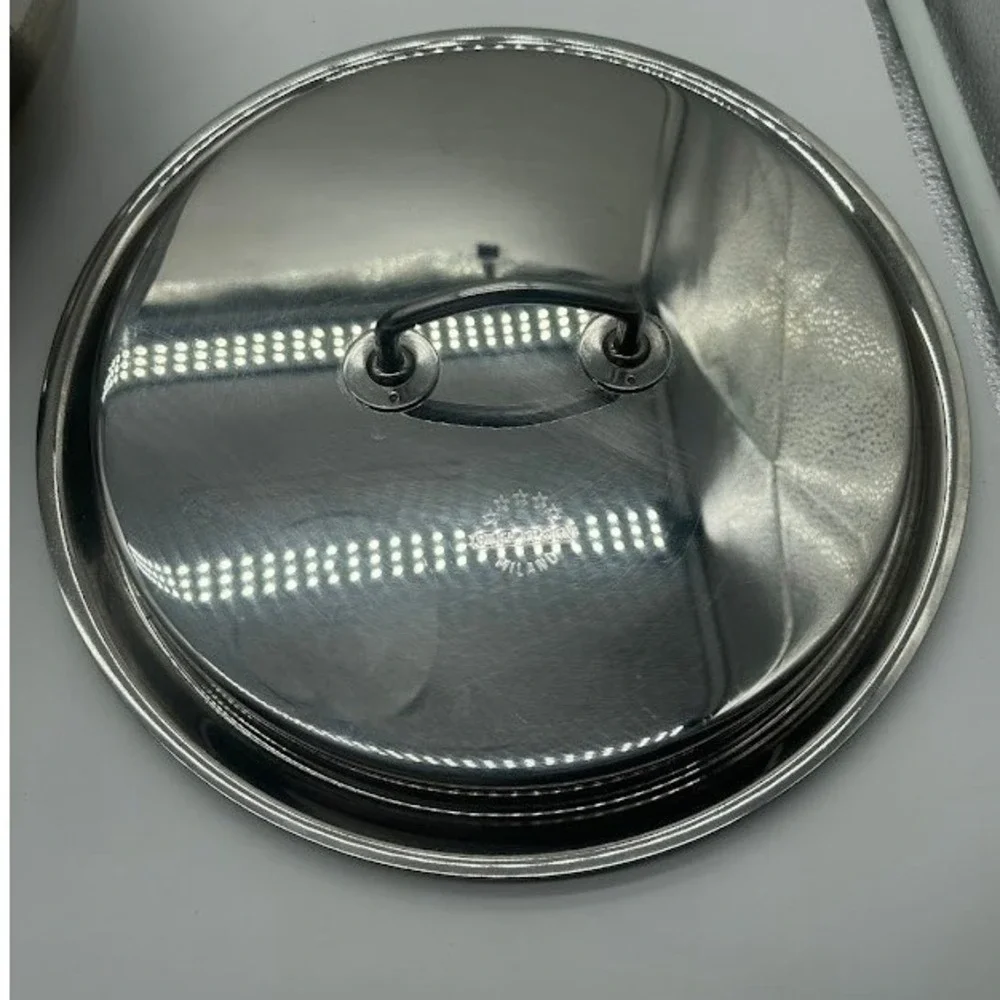 Silga Teknika 28cm Stainless Steel Casserole Pan with Lid Made in Italy 17028